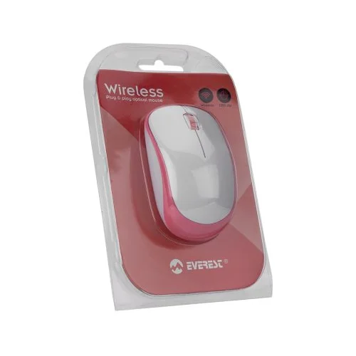  Miš Everest wireless SM-833 White/Pink 1200dpi