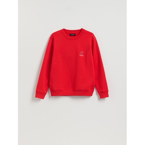Reserved Regular pamučna bluza - crvena Cene