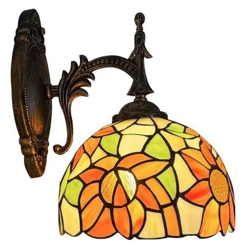  Brilagi - Tiffany vitražna zidna lampa SUNFLOWER 1xE14/40W/230V Cene