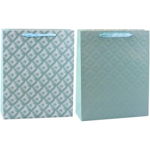  Embossed Gift Bag Blue Turquoise 32 x 26 x 10cm Cijene
