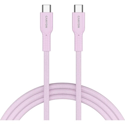  Cable OnWire 60CL C-C 60W COLOR Braided 1m Pink Slike