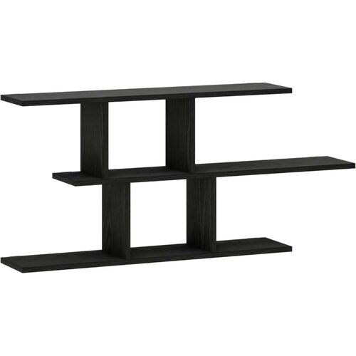  Zidna polica Crni hrast 100 x 17 x 45.5 cm prerađeno drvo - Crni hrast Slike