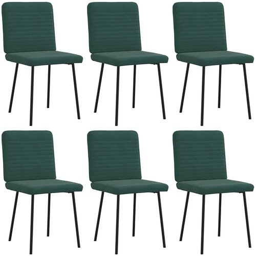 vidaXL jedilni stoli 6 kosov temno zelen žamet Cene