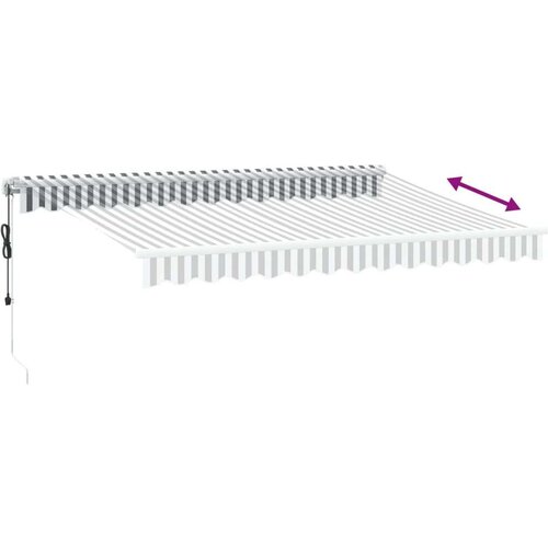 vidaXL Avtomatsko zložljiva tenda antracit in bela 350x250 cm Cene