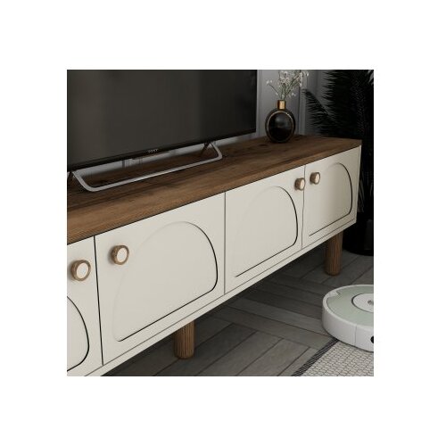 Hanah home TV ormarić Bohem 851, 180x53x35 cm, Krem Slike