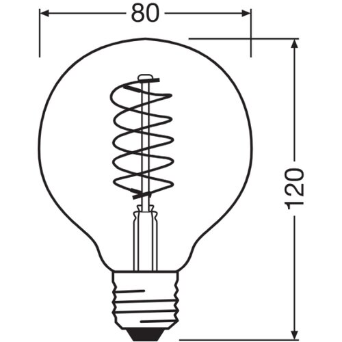  Komplet 2x prigu&amp;scaron;iva LED sijalica VINTAGE FILAMENT E27/7,8W/230V 1800K - Osram Slike