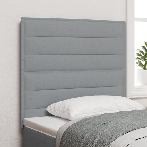 vidaXL Vzglavje Lines Design Svetlo sivo 100 cm Tkanina Cene