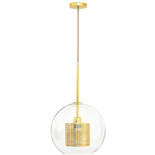 Toolight staklena viseća svjetiljka zlatna loft APP555-1CP 25cm Slike
