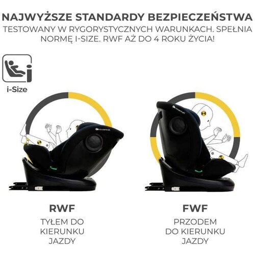 Kinderkraft Avtosedež i-size 40-150 cm i-Grow black Slike