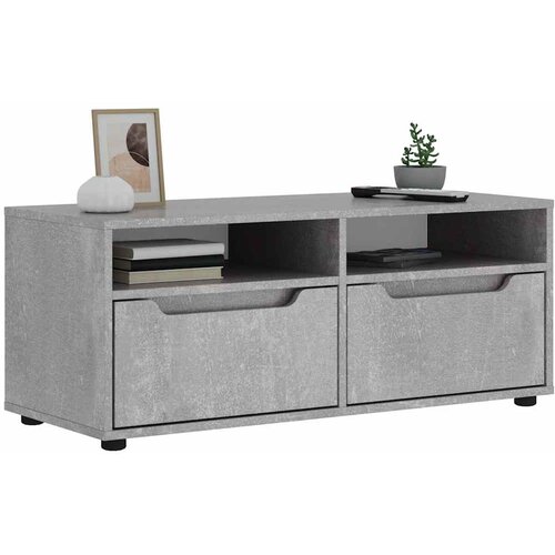 vidaXL TV ormarić VISNES beton sivi 100x40x38 cm konstruirano drvo Cijene