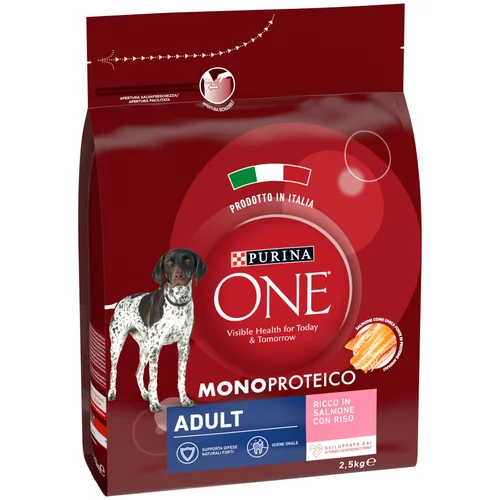 Purina ONE Adult Mono-Protein losos - 2 x 2,5 kg