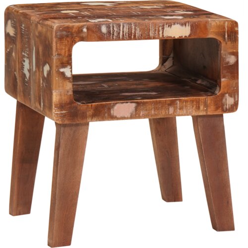 vidaXL Konec mize večbarvno 40 x 32 x 46 cm trden predelan les Cene