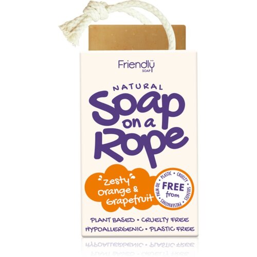 Friendly Soap Soap on a Rope Orange &amp;amp; Grapefruit prirodni sapun 95 g Slike