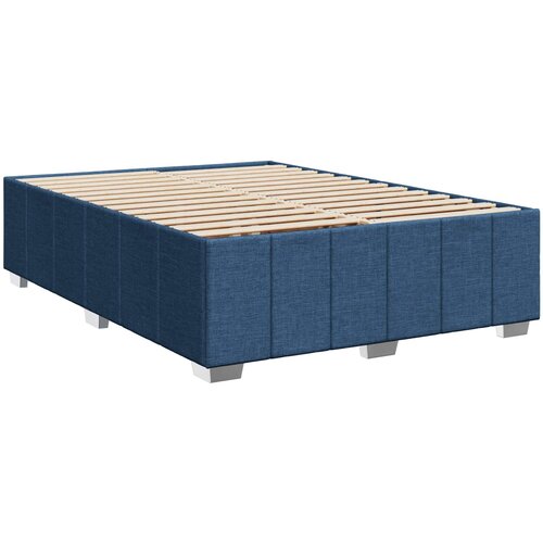  Boxspring krevet s madracem Plava 160 x 200 cm Tkanina Slike