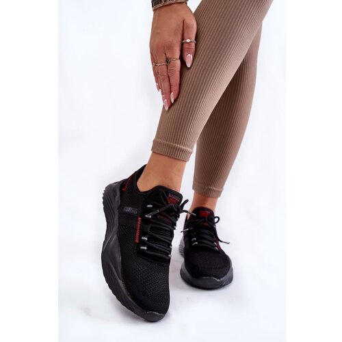 Big Star Damskie Sneakersy Memory Foam System KK274345 Czarne Slike