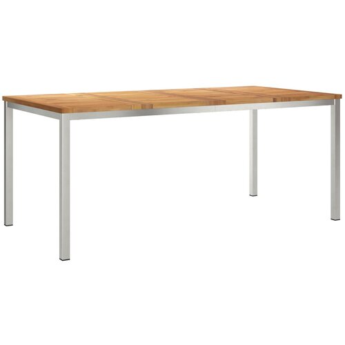 vidaXL Zunanja jedilna miza 180x90x75 cm iz trdnega tikovega lesa Cene
