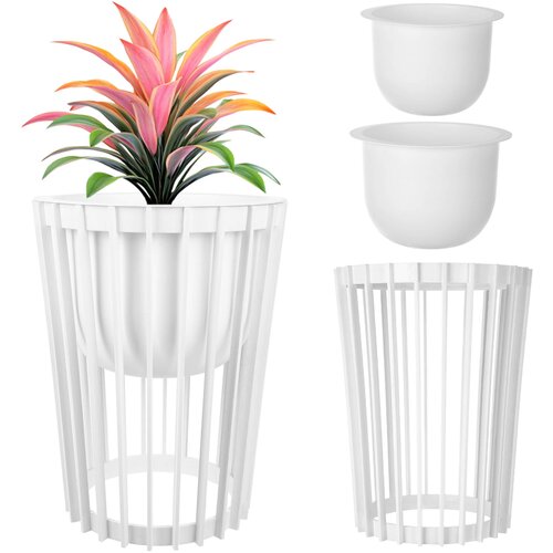 KADAX Loft dvostransko stojalo za rože belo 53,5 cm + 2x vstavka, (5000353086) Cene