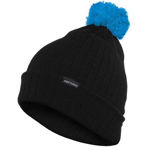 Urban Classics Accessoires Contrasting Bobble blk/tur beanie Cene