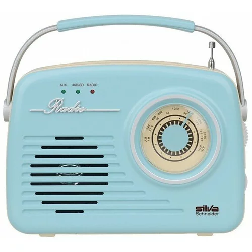 SILVA Schneider retro radio tranzisor mono 1965 243016, modra
