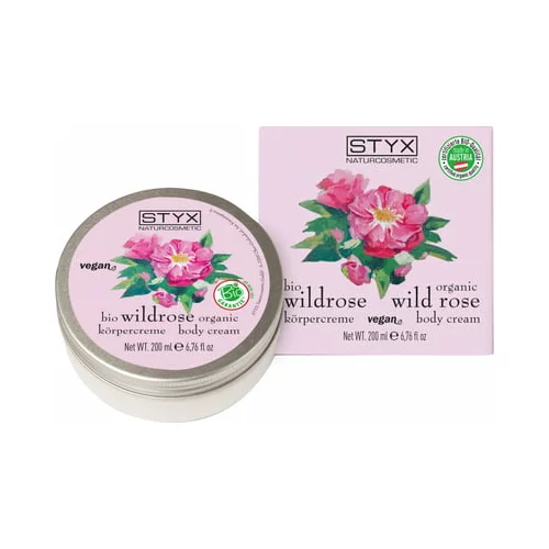 STYX Wild Rose krema za telo, bio - 200 ml