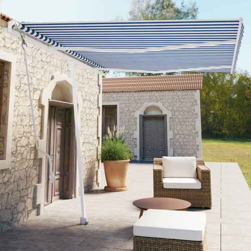  Samostojeća automatska tenda 350 x 250 cm plavo-bijela Cijene