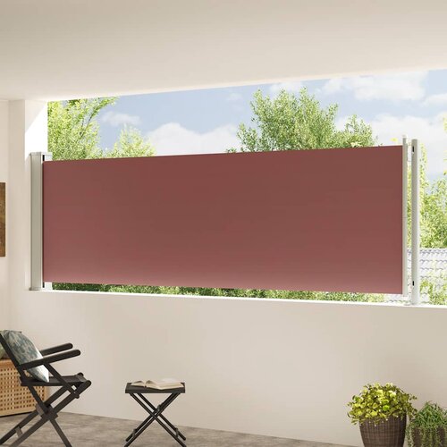  Uvlačiva bočna tenda za terasu 117 x 600 cm smeđa Slike