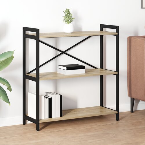 vidaXL Knjižna omara sonoma hrast 80 x 30 x 83 cm Iverna plošča Cene