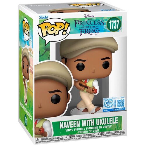 Funko Figura POP Disney Tiana y el Sapo Naveen with Ukulele Slike