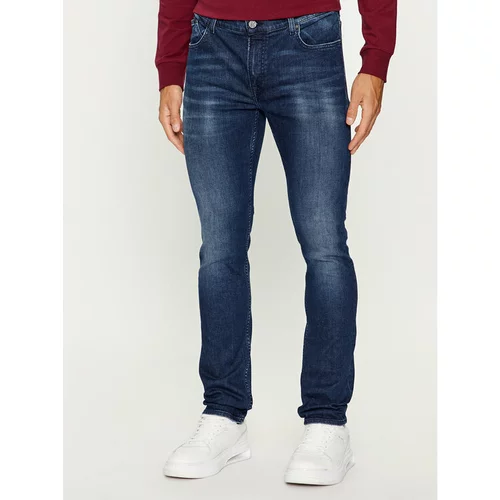 Karl Lagerfeld Jeans hlače 265801 534835 Mornarsko modra Slim Fit