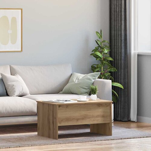 vidaXL Klubska miza artisan hrast 80 x 50,5 x 42,5 cm Konstruiran les Cene