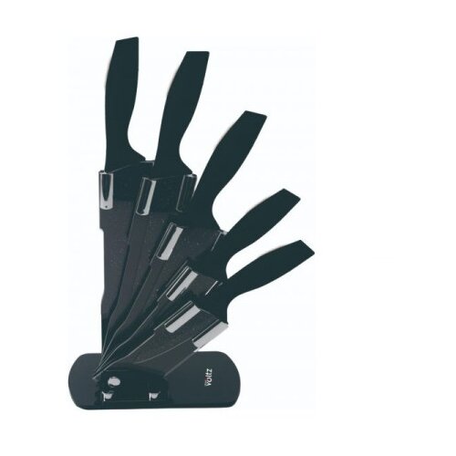 Voltz ov51633a5 set noževa sa postoljem 5 kom crveni melirani ( 006893 ) Slike