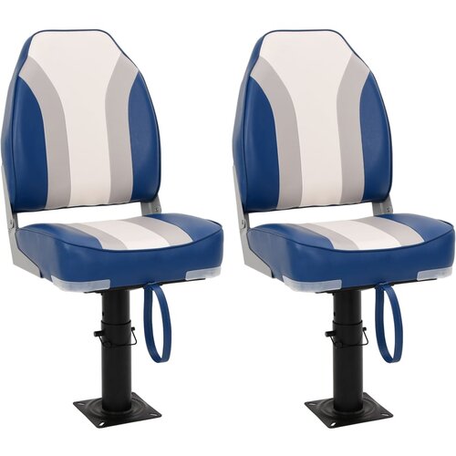 VidaXL Sedež za čoln 2 kosa s podstavkom nastavljiv 360&amp;deg; vrtenje Slike