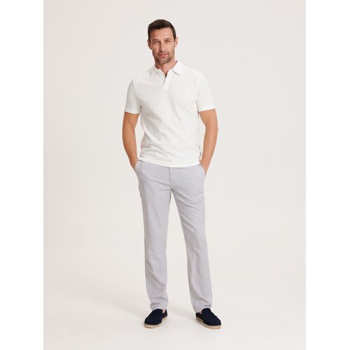 Reserved polo majica regular - bela Cene