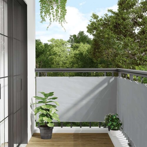 Balkonski zaslon za privatnost sivi 500 x 75 cm PVC Cijene