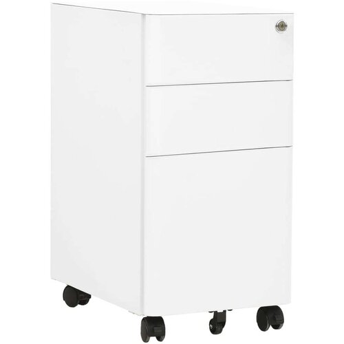 vidaXL Mobilni ormarić za spise bijeli 30 x 45 x 59 cm čelični Cene