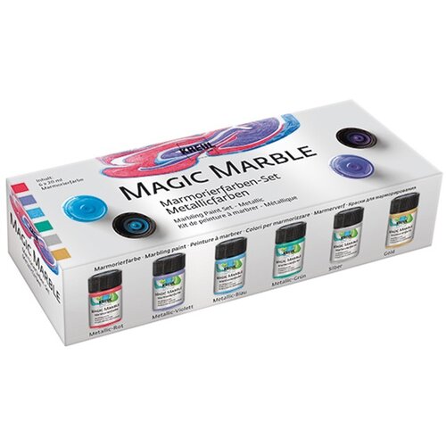 Kreul set boja za mermerni efekat Kreul Magic Marble Metallic 6x20 ml Cene