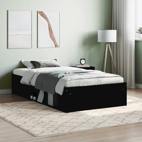  kreveta crni 90 x 190 cm