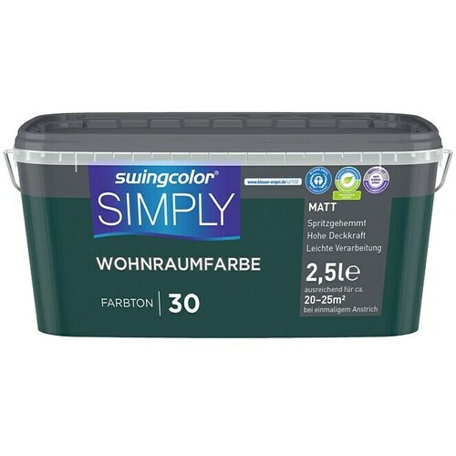 SWINGCOLOR Stenska barva Simply (2,5 l, zelena, &amp;scaron;t. 30) Slike