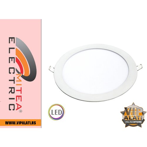 Mitea Lighting M18UO 18W 3000K beli ugradni okrugli led panel Cene