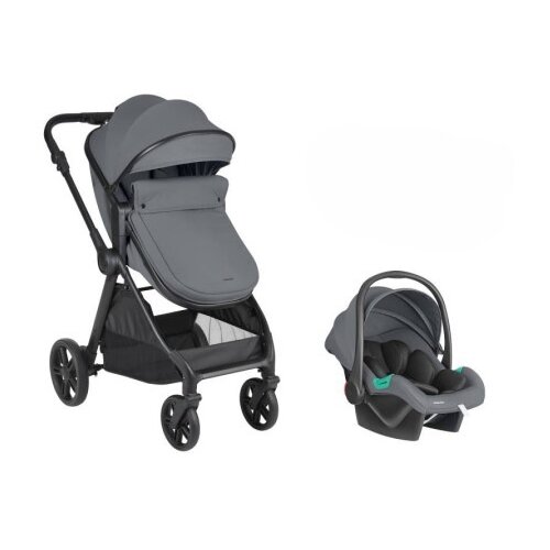 Kikka Boo KikkaBoo kolica jean 2in1 set sa I-size autosedi&scaron;tem dark grey ( kkb11269 ) Cene