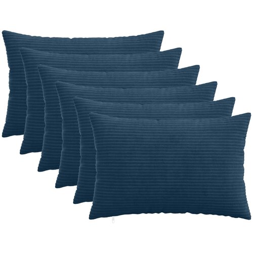  Presvlaka za jastuk 6 pcs HEERLEN Mornarsko plava 50 x 75 cm Cene