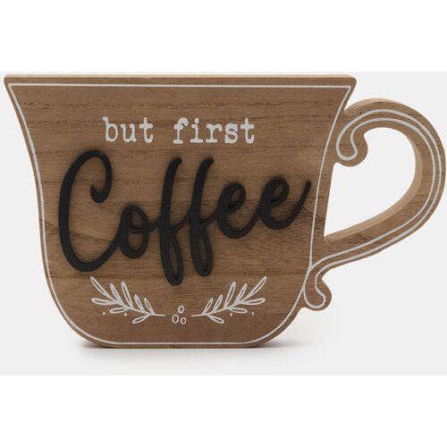 Sinsay Stojeća dekoracija u obliku &amp;scaron;alice s natpisom Coffee Slike