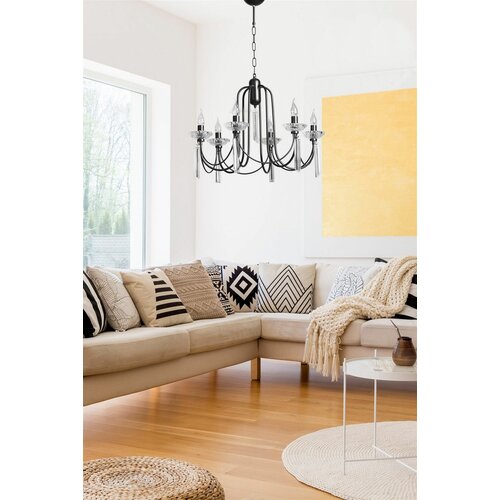 Opviq kontes 8751-1 black chandelier Slike