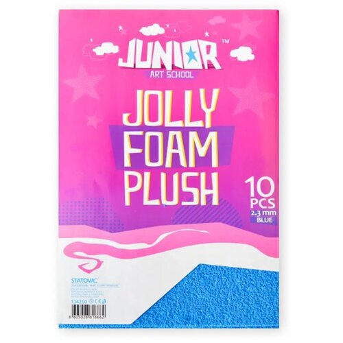 Junior jolly Plush Foam, eva pena pliš, A4, 10K, odaberite nijansu Plava Cene