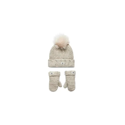 Ugg Komplet kapa in rokavice K Infant Knit Set 20124 Siva