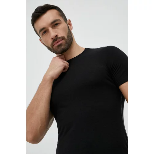 ICEBREAKER Funkcionalna majica kratkih rukava Anatomica boja: crna
