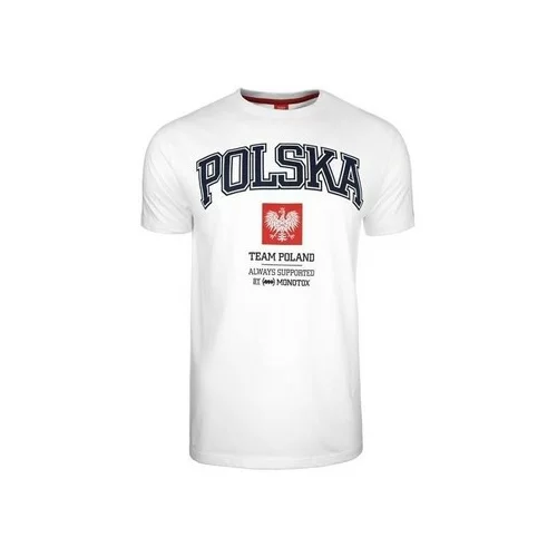 Monotox Majice s kratkimi rokavi Polska College Bela