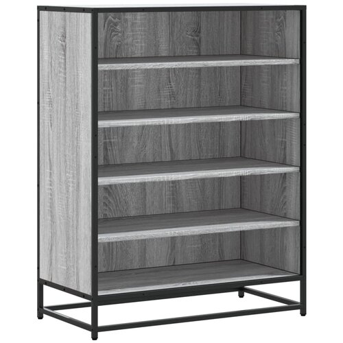 Maison Chic Omarica za obutev - Kopa za čevlje siva sonoma 75x38x97,5 cm inž. les in kovina, (21777473) Slike