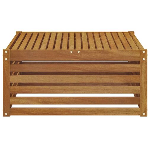  stol Čvrsto drvo akacije Prirodna 79 x 79 x 37 cm - Prirodna stol Slike