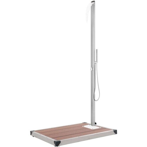  Vrtni tu&amp;scaron; z rjavim podstavkom 225 cm nerjaveče jeklo - - Rjava - 19.87 - 80 x 62 x 5 cm - 2025-vidaXL-Uvoz_2 Slike